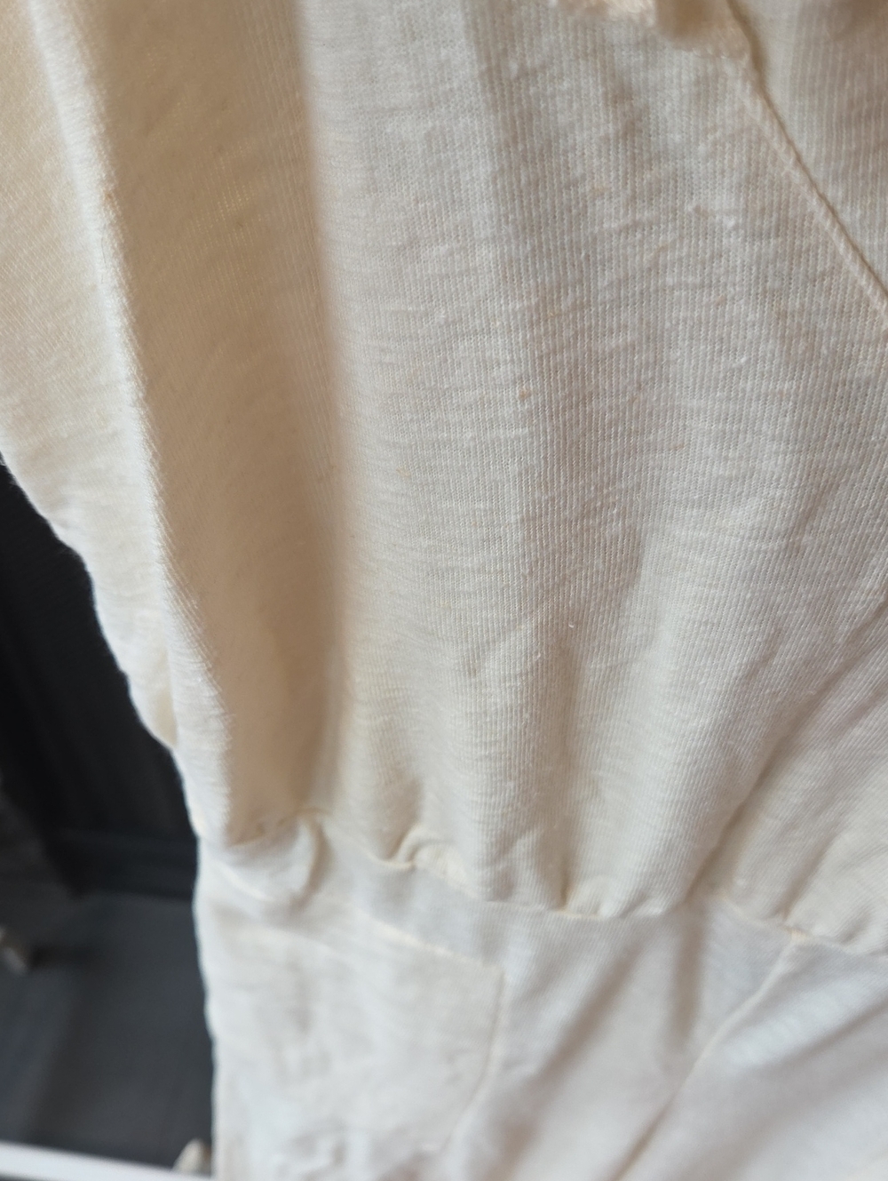 Cream Ruffle Jumpsuit - Picture 3 of 7